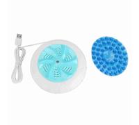 Buachois Mini Portable Washing Machine, Ultrasound Turbo Washer Laundry Compact Design for Travel Household Use 1KG Capacity (Green)