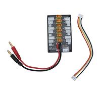 Buachois Parallel Charging Board for Lipo Battery, XT30 Plug 20A Short with Connection Cable, Multi Channel Charging for RC Toy Upgrade Part