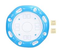 Buachois Pool Floating Table, Oversized Round Inflatable Tray for Card Games, 100cm PVC Swimming Pool Floating Table for Outdoor Beach Summer Parties