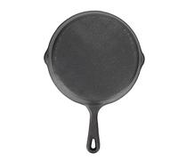 Buachois Pre Seasoned Cast Iron Skillet, Even Heat Cast Iron Skillet for Searing Frying Baking Sauteing Braising, Easy Use in The Stove Grill Campfire Oven, Dishwasher Safe (16cm/6.3in)
