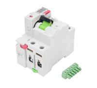 BuaChois RCCB Circuit Breaker 2P Type A with Digital Display, 2 Pole Earth Leakage Protection Device with Mechanical and Electronic Lock, Made of PA66 Material for Smart Home and S (40A)