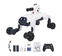 Buachois RoboFriend, RC Robot Dog with Spraying, Voice Control, Dancing and Programming, 2.4GHz Remote Control Toy, Interactive Educational STEM Toy for Kids, 8WD Robotic Pet