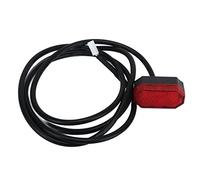 Buachois Scooter Rear Tail Light, 8.5in Rear Tail Light 4 Hole Fender Octagonal Tail Light, Polygon Stoplight Electric Bike Tail Lamp for 4 Hole Fender 1:2