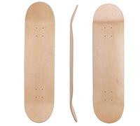 Buachois Skateboard Deck,31x8in Blank Skateboard Deck Natural Maple Wood, Double Warped Skateboard Board Concave Board Accessory for Adult Beginners Teenager Skate Scoote DIY Art