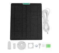 Buachois Solar Panel for Security Camera, 10W 5V Type C Fast Charging ETFE Outdoor Camera Solar Panel Charger Compatible with Ring Blink REOLINK (White)