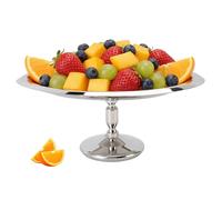 Buachois Stainless Steel Dessert Cup, Footed Ice Cream Sundae Trifle Bowl with Solid Base Oval Snack Serving Dish for Home Hotel Restaurant Use Pudding Fruit Appetizer Salad (A)