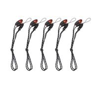 Buachois Survival Whistle,5PCS Plastic Loud Safety Whistle with Lanyard for Outdoor Camping Hiking Travel Emergency Swimming Boating Surfing Rescue Signaling