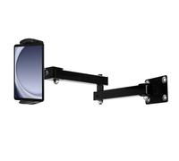 Buachois Tablet Wall Mount Holder, 360°Rotating Phone Holder Arm Bracket 10-45 cm Extendable Adjustable Wall Mounted Tablet Holder for 4-13in Devices Mobile Phones Tablets