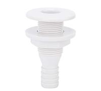 Buachois Thru Hull Fitting, Boat Drain Fitting, Marine Thru Hull Exhaust Fittings, Boat Drain Outlet Plug Plastic Through Hull Connection for Marine Yacht Speedboat (3/4 inch)