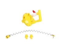 Buachois Water Line Pressure Regulator, 2 Way Recoil Pressure Regulator Increasing Reducing Valve Adjustable Poultry Drinking Equipment for Farm Chicken Drinker System