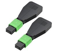 Buacoz MPO/APC 12 Core Female Fiber Loopback Adapter, Singlemode Duplex 50/125μm Fiber Optic Loopback Tester Cable for 40G 100G Networks and QSFP Testing(2 Pack)