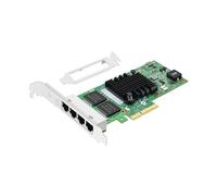 Buacoz Quad-Port PCIe X4 Gigabit Network Card, with Intel I350-T4 RJ45 Ports LAN NIC Card Server 1000M PCI Express Ethernet Adapter Support Windows/Windows Server/Linux/Freebsd/VMware ESXi
