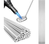 BUAGOUWZ Aluminum Brazing Rods for All Positions, 50Pcs, Low Melt Flux Core