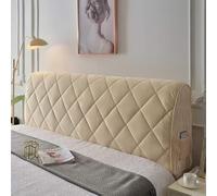 BUAOGDVG Bed Headboard Cover, Double/Single Bed Headboard Cover, Padded Elastic Cover, Dustproof Cotton Cover, Thicken Anti-Scratch Cushion(B,150cm(59inch))