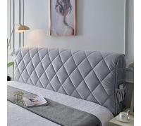 BUAOGDVG Bed Headboard Cover, Double/Single Bed Headboard Cover, Padded Elastic Cover, Dustproof Cotton Cover, Thicken Anti-Scratch Cushion(G,135cm(53inch))
