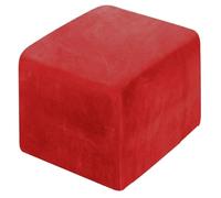 BUAOGDVG Stretch Velvet Square Pouf Cover Footstool Cover Ottoman Slipcover Stool Cover 45x45/50x50cm for Living Room Bedroom(H,38x38cm)