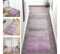 Buatisf Long Hallway Rug Kitchen Lilac Colour Gradient Rug Kitchen Hallway Non-Slip Washable Rug Living Room Bedroom Dining Room Kitchen Rug Made to Measure Sold by the Metre