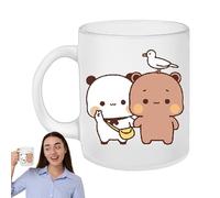 Bub-u Dud-u Cup | Valentine's Day Mug | Bear And Panda Ceramic Mug | 300ml Ceramic Panda Bear | Creative And Fun Printed Water Mug