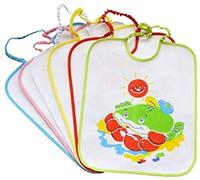 Bubabù BAV130 Pack of 6 Dragon Bibs for Children, Plasticised with Elastic, 31 x 38 cm
