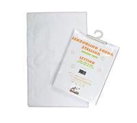 Bubabù LENZ21-BIA Star Bed Sheet for Over Cot, White