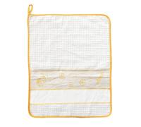 Bubabù NELLA Nursery Set - Set for Embroidery Bib, Bag and Towel - Pda Embroidery Set - Made in Italy, yellow, One Size