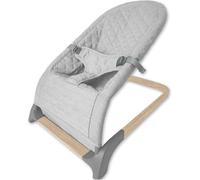 Bubba Bear Baby Bouncer, Foldable Rocking Chair with Seat, Newborn to Toddler, 0+ Months (Grey)