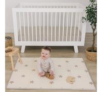 Bubba Bear Baby Play Mat, Floor Foam Playmats for Babies, Foldable Matt Gyms Playmat for Kids & Infants, Large Padded Waterproof Mats for Crawling & Playing, Soft Folding Wipeable (120 x 90 cm, Beige)