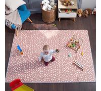 Bubba Bear Baby Play Mat, Floor Foam Playmats for Babies, Foldable Matt Gyms Playmat for Kids & Infants, Large Padded Waterproof Mats for Crawling & Playing, Soft Folding Wipeable (200 x 150 cm, Pink)