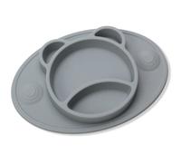 Bubba Bear® Baby Toddler Suction Placemat Plate Set | Stay Put Feeding Mat Plates for with Divider Sections for Weaning Babies | Non Slip Silicone Tray Cup Placemats for Kids | Easy for Travel