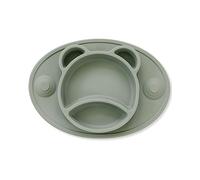 Bubba Bear® Baby Toddler Suction Placemat Plate Set | Stay Put Feeding Mat Plates for with Divider Sections for Weaning Babies | Non Slip Silicone Tray Cup Placemats for Kids | Easy for Travel