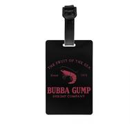 Bubba Gump Shrimp Co Luggage Tags for Suitcases Fashion Forrest Gump Baggage Tags Privacy Cover ID Label