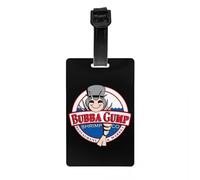 Bubba Gump Shrimp Logo Luggage Tags for Suitcases Funny Forrest Gump Baggage Tags Privacy Cover Name ID Card