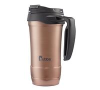 Bubba Hero XL Vacuum-Insulated Stainless Steel Travel Mug, Large Travel Mug with Leak-Proof Lid & Sturdy Handle, Keeps Drinks Cold up to 24 Hours or Hot up to 6 Hours, 18oz Rose Gold