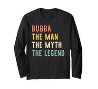 Bubba The Man The Myth The Legend Retro Vintage Long Sleeve T-Shirt