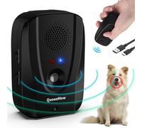 Bubbacare Anti Barking Device with Remote, 2 in 1 Bark Control Device, Auto Anti-bark & 200M Range Remote Training, Recording, Alarm, Ultrasonic Dog Barking Deterrent Device (Black)