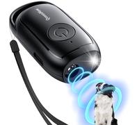 Bubbacare Anti Bell Device Dogs, Portable Anti-Bark Ultrasonic Device with Variable Frequency and Flash Light, 26 Feet Rechargeable Anti-Bark for Dogs Indoor and Outdoor Use
