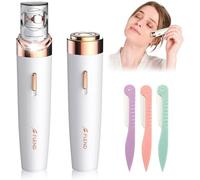 bubbacare Epilator, Facial Epilator Remover for Women 2 in 1, Cordless Mini Electric Facial Hair Remover with LED Light, Hair Removal Device for Face, Armpit, Leg, Arms, Bikini