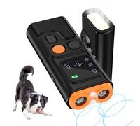 Bubbacare Ultrasonic Bark Deterrents, Dual Modes Anti Barking Device for Dogs with LED Display & Flashlight, Handheld Dog Bark Deterrent Devices, Rechargeable Dog Training Barking Silencer (Black)