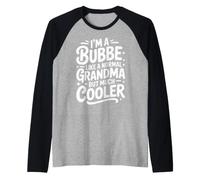 Bubbe Like A Normal Grandma Much Cooler Jewish Grandmother Raglan Baseball Tee