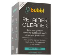 Bubbl 120 Tablet Retainer Cleaner for Invisalign Wire Retainer Cleaner Night Guard Cleaner and More Remove Odors and Stains for Cup or Ultrasonic Cleaners 4 Month Supply
