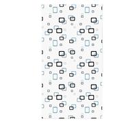 vidaXL Shower Roller Blind 120x240 cm Fabric Width 116 cm, White