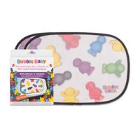Bubble Baby Electrostatic Sun Shade X2 (45 x 31 Cm) | Easy To Apply, UV Protection, Universal Fit, Reusable & Foldable Car Window Sunshade For Heat And Glare Reduction