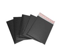 Bubble Bag 50PCS Bubble Mailer with Shockproof and Waterproof Features for Small Business - Padded Envelopes Lined Poly Mailer Self-Sealing(Black,15 * 18cm)