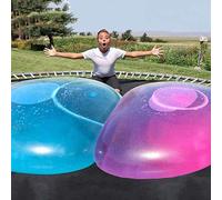 Bubble Ball Kids Toy 47'' Giant Inflatable Water Ball Soft Rubber Ball Oversize Beach Beach Jelly Balloon Balls for Kids Adults Outdoor Garden Party (Blue)