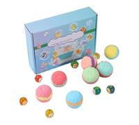 Bubble Bath мɓ - 12 Pack Fizzy Bath Ball, Baths Salt Balls with Hidden Toys | Fizzy Color Changing Set, Baths Bombs for Boys & Girls, Relaxing Time Play Use