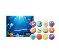 Bubble Bath Ball 12-pieces Refreshing Foam Body Soap with Toys