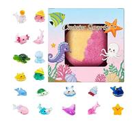 Bubble Bath Ball Kids, Fizzy Bath Bomb with Surprise Toy Inside, Colorful Spa Bathe Fizz Set, Fun Soak Bombs for Children Boys Girls Age 3+, Family Birthday Holiday Party Bathe Time Gift