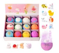 Bubble Bath Balls - 12 Large Multi Scented Pieces, Refreshing Gentle Bubble Wash, Luxury Bathtub Aromatherapy Accessory | Premium Grade Handmade Deep Cleansing Self Care Product for Bathroom Shower