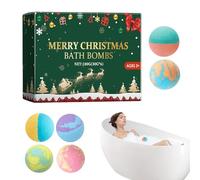 Bubble Bath Balls | 6X Bubble Bath Shower Salts - Christmas Home Spa Fizzies Bubble Bath, Organic Refreshing Bath Bubble Ball for Women & Men, Girls, Wife