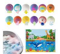 Bubble Bath Balls for Kids - Fizzy Colorful Spa | 12 Piece Set with Toys Inside, 14x4.8x20cm Compact Pack with 620g Weight, Long Lasting 3 Year Shelf Life, Birthday Party Children’s Day